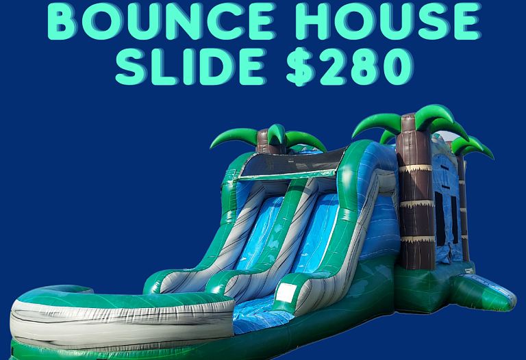 Double Lane Bounce House Slide